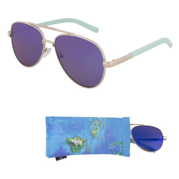 Aviator Sunglasses for Teens - Blue - Picture 1 of 7
